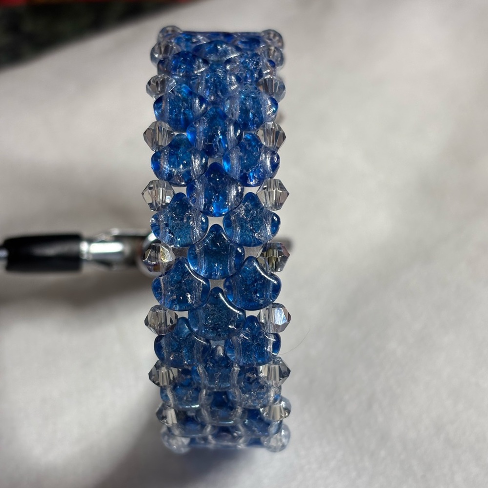 Blue Ginkgo Mermaid Bracelet 7.5 inches